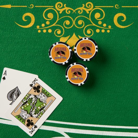 Arizona Waakhond Hagedis Poker Chips (Pokertafel (Stack))