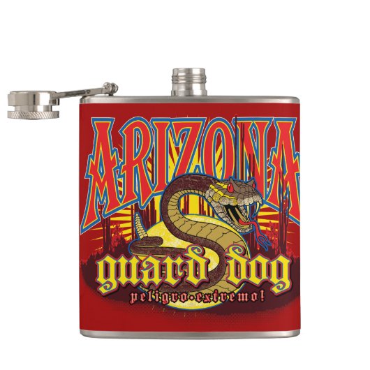 Arizona Waakhond Slang Heupfles (Geopend)
