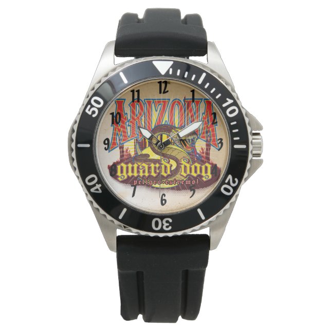 Arizona Waakhond Slang Horloge (Voorkant)