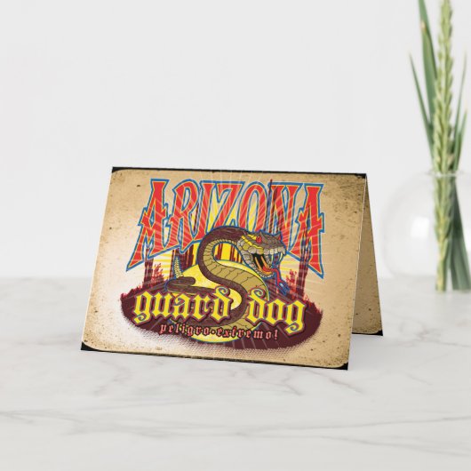 Arizona Waakhond Slang Kaart (Voorkant)