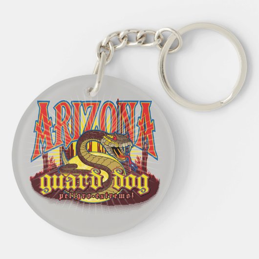 Arizona Waakhond Slang Sleutelhanger (Achterkant)