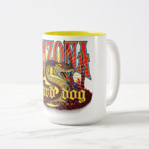 Arizona Waakhond Slang Tweekleurige Koffiemok