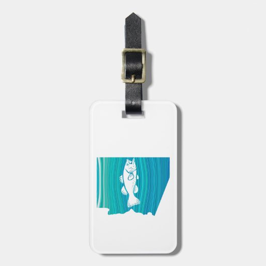 Arizona Wave Vist Bagagelabel (Voorkant verticaal)