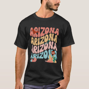 Arizona Wavy jaren 70 Retro Illustrations Groov T-shirt