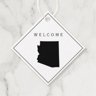 Arizona welkomsttas cadeau Label voor bruiloft wee