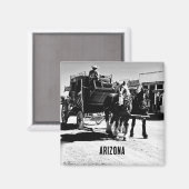 Arizona westerse paard rijtuig  magneet (Voorkant / Achterkant)