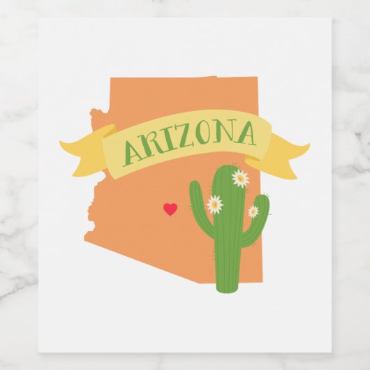 Arizona Wijn Etiket (Enkel label)