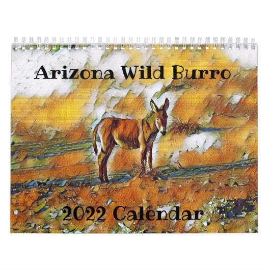 Arizona Wild Burro 2022 Agenda Kalender (Hoes)