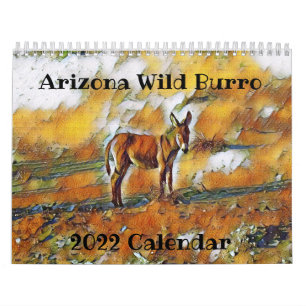 Arizona Wild Burro 2022 Agenda Kalender