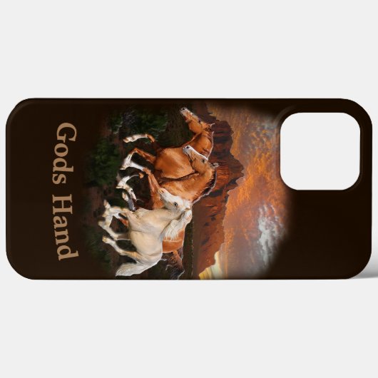 Arizona Wild paarden Case-Mate iPhone Case (Achterkant (horizontaal))