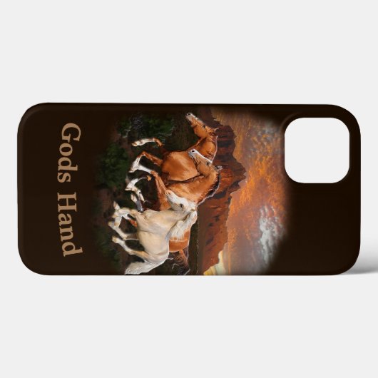 Arizona Wild paarden Case-Mate iPhone Case (Achterkant (horizontaal))