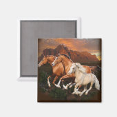 Arizona Wild paarden Magneet (Voorkant / Achterkant)