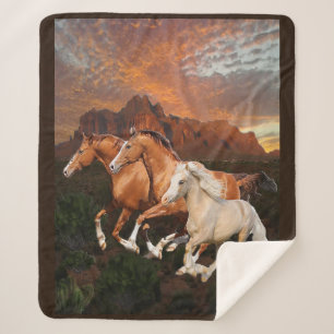 Arizona Wild paarden Sherpa Deken