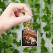 Arizona Wild paarden Sleutelhanger (Hand)