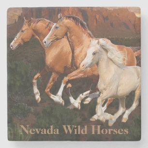 Arizona Wild paarden Stenen Onderzetter