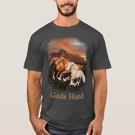 Arizona Wild paarden T-shirt (Voorkant)