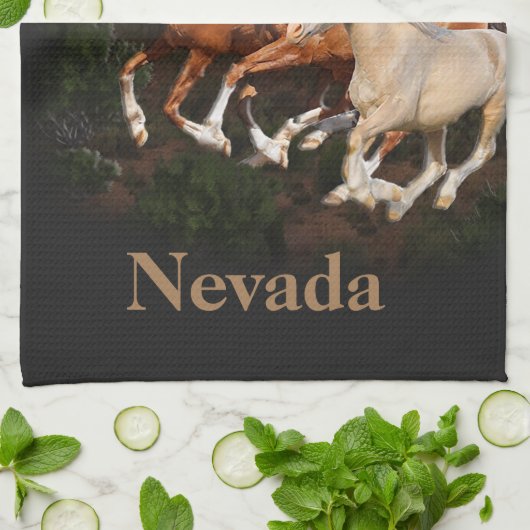 Arizona Wild paarden Theedoek (Gevouwen)