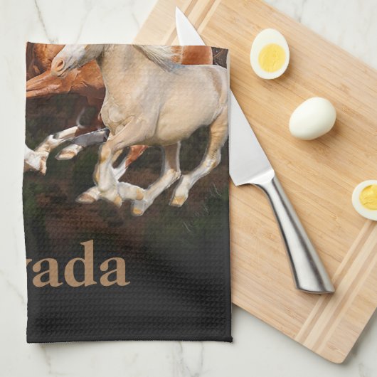 Arizona Wild paarden Theedoek (Quarter Fold)