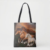 Arizona Wild paarden Tote Bag (Voorkant)