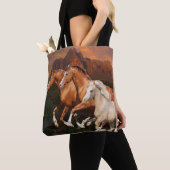 Arizona Wild paarden Tote Bag (Dichtbij)