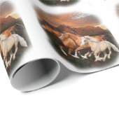 Arizona wilde paarden cadeaupapier (Rol Hoek)