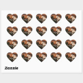 Arizona wilde paarden hart sticker (Vel)