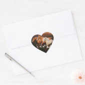 Arizona wilde paarden hart sticker (Envelop)