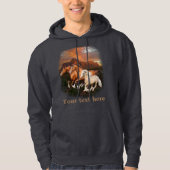 Arizona wilde paarden hoodie (Voorkant)