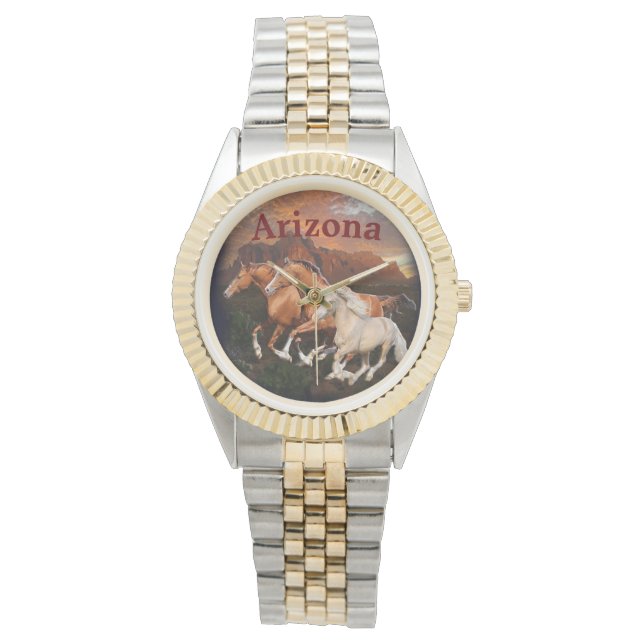 Arizona wilde paarden horloge (Voorkant)