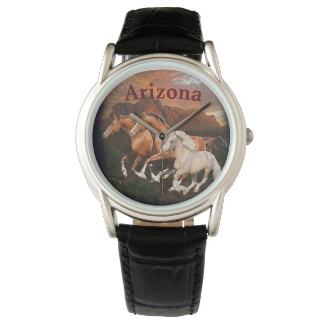 Arizona wilde paarden horloge (Voorkant)