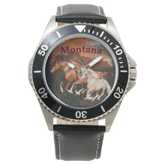 Arizona wilde paarden horloge (Voorkant)