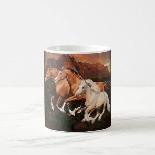 Arizona wilde paarden koffiemok (Center)