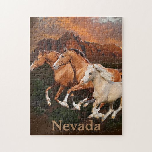 Arizona wilde paarden legpuzzel (Verticaal)