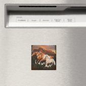 Arizona wilde paarden magneet (Insitu (Vaatwasser))