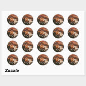 Arizona wilde paarden ronde sticker (Vel)