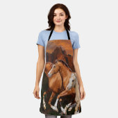 Arizona wilde paarden schort (Gedragen)