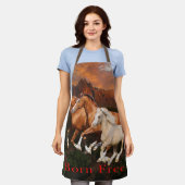 Arizona wilde paarden schort (Gedragen)