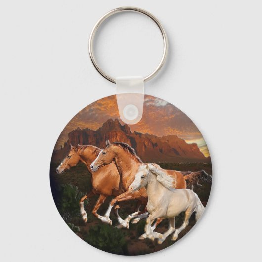 Arizona wilde paarden sleutelhanger (Voorkant)