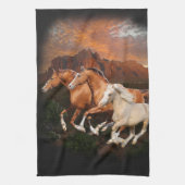Arizona wilde paarden theedoek (Verticaal)