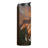 Arizona wilde paarden thermosbeker (Gedraaid links)