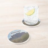 Arizona Wilderness Mountain Fotowoestijnlandschap Zandsteen Onderzetter (Zijkant)