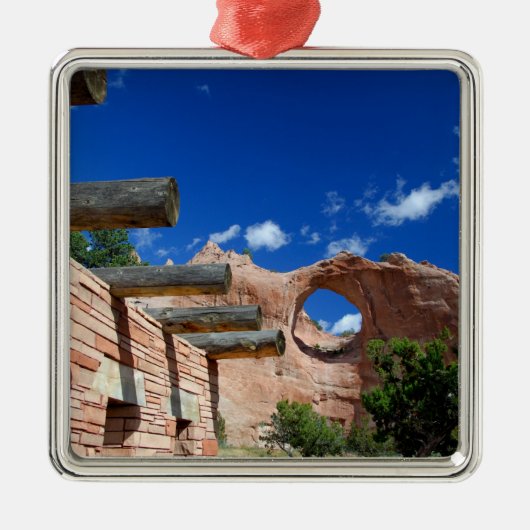 Arizona, Window Rock. Hoofdstad van de Navajo Metalen Ornament (Voorkant)