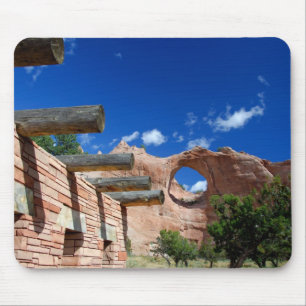 Arizona, Window Rock. Hoofdstad van de Navajo Muismat