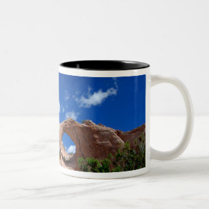 Arizona, Window Rock. Hoofdstad van de Navajo Tweekleurige Koffiemok