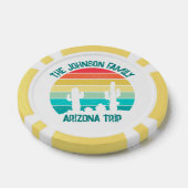 Arizona Woestijn Cactus Zonsondergang Persoonlijk Poker Chips (Enkel)