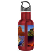 Arizona Woestijn Collage Waterfles (Achterkant)