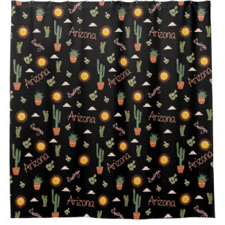 Arizona Woestijn Droom Cactus Zon Gordijn