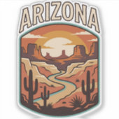 Arizona Woestijn Erfgoed Sticker (Voorkant)