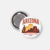 Arizona Woestijn Kloof Escape Magneet (Voorkant / Achterkant)