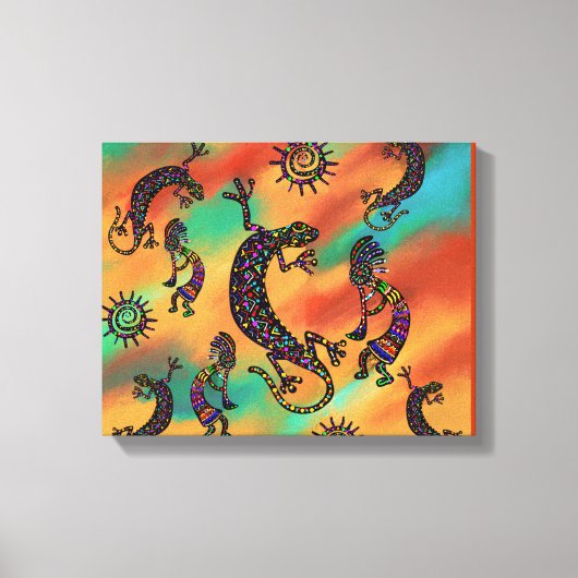Arizona Woestijn Kunst Canvas Afdruk (Voorkant)